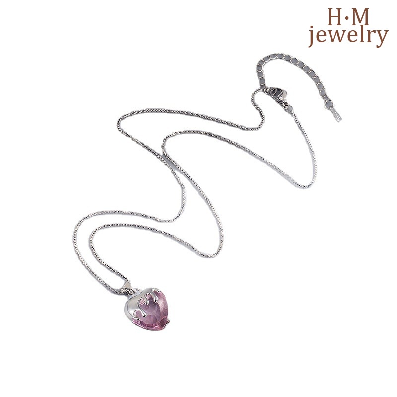 Kalung Rantai Klavikula Bentuk Hati Strawberry Untuk Anak Perempuan 2022