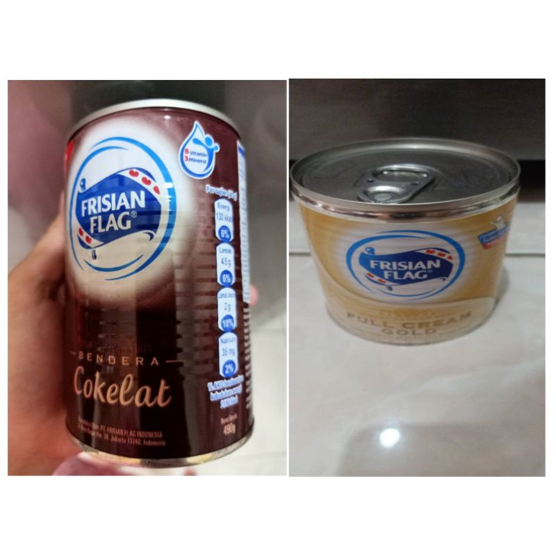 

Frisian Flag Susu Full Cream Gold/Susu Kental Manis Coklat Frisian Flag 490g
