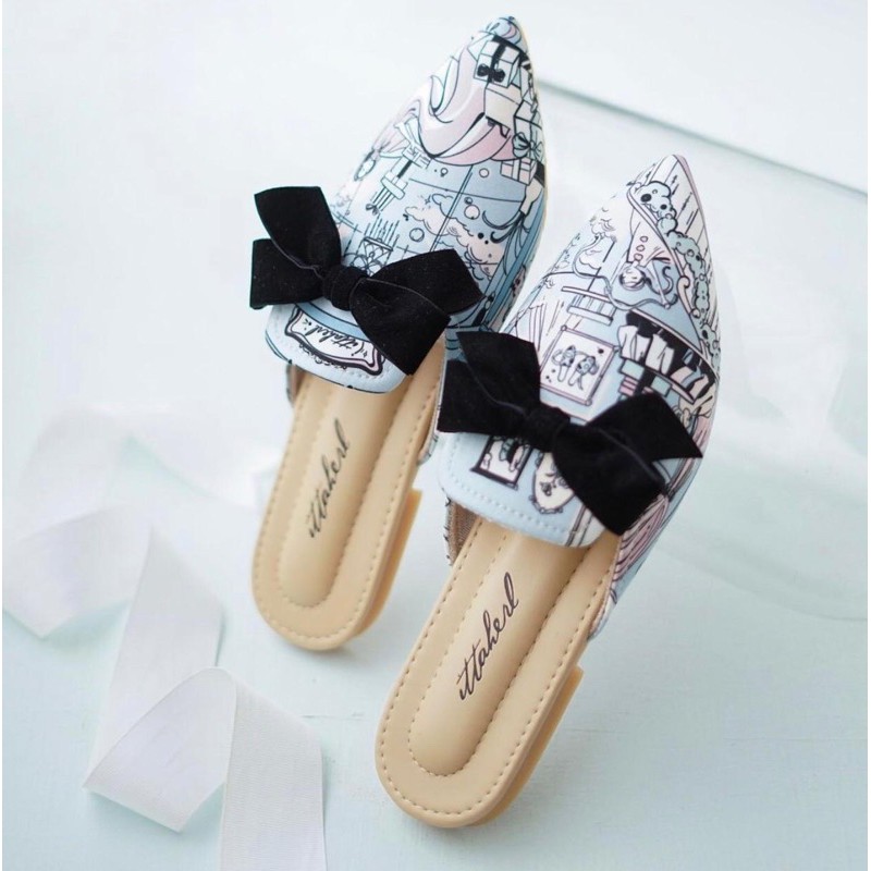 NEW Mules Joy Mint Blush Ittaherl size 39 (Ready)