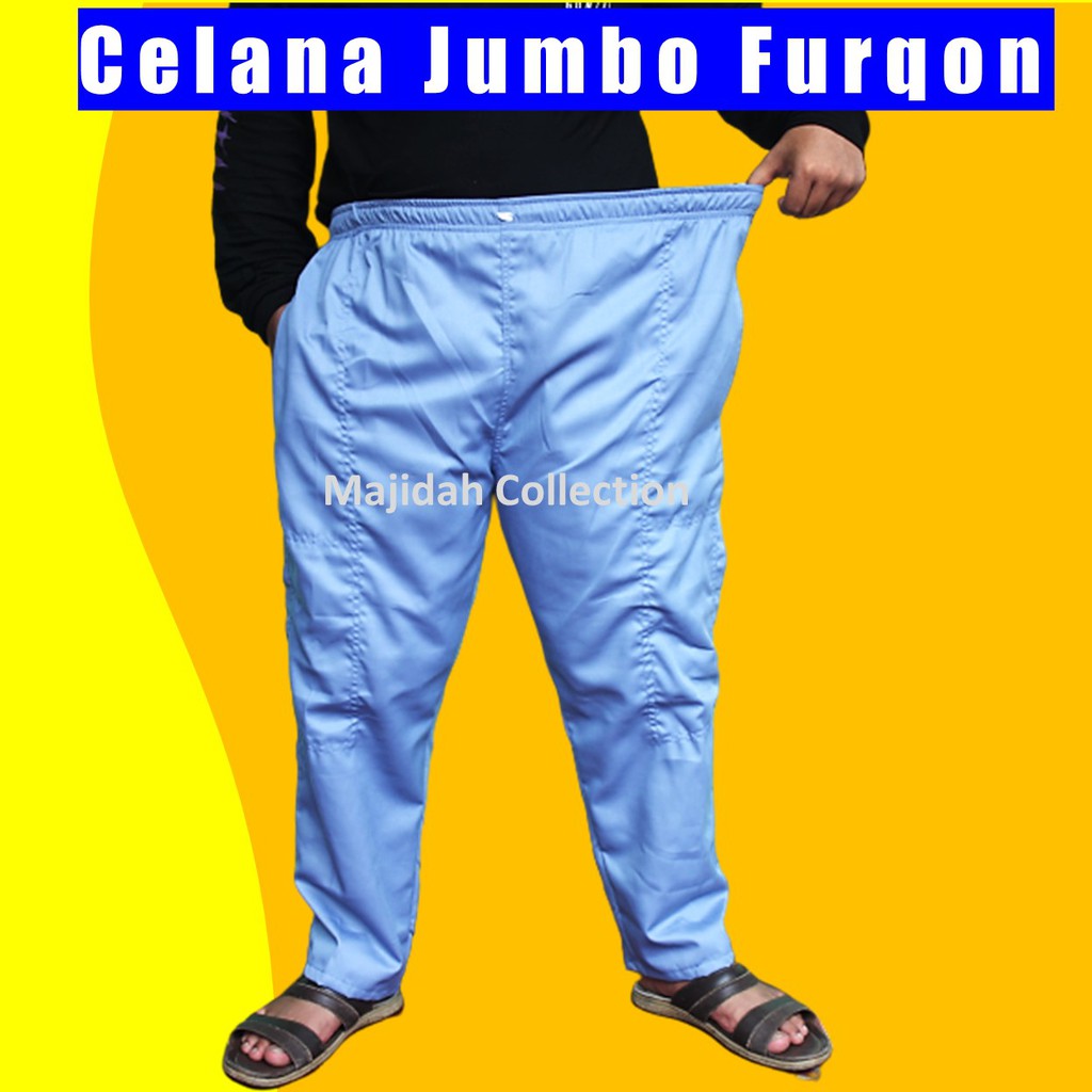 Celana Jumbo Pria Bahan Katun Twill Big Size XXL XXXL 