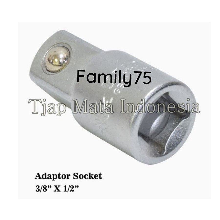 Jual Adaptor Socket 3/8 Ke 1/2 Sambungan Mata Sok 3/8 Inch X 1/2 Inch ...