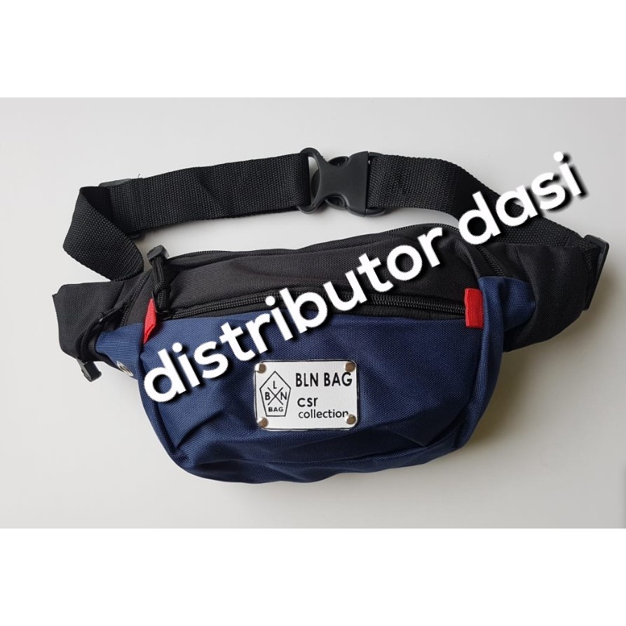 Tas Waist Bag Pria/Wanita Selempang Distro Oval ojol pinggang  distributor dasi