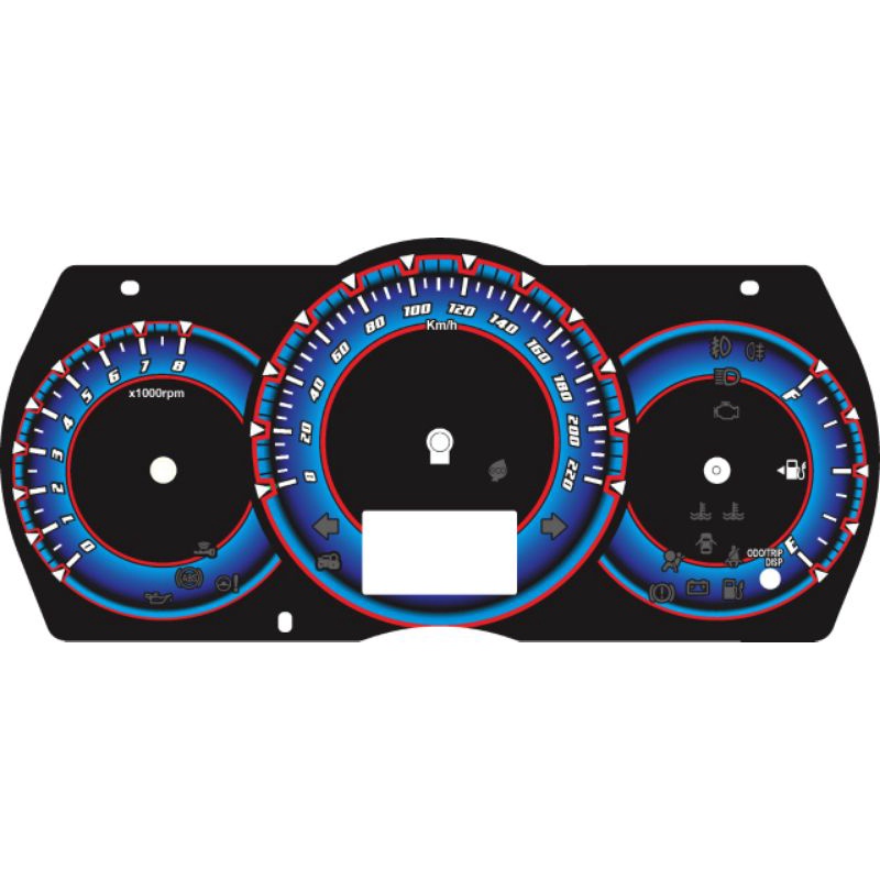 papan panel spedometer|spidometer custom vios gen3