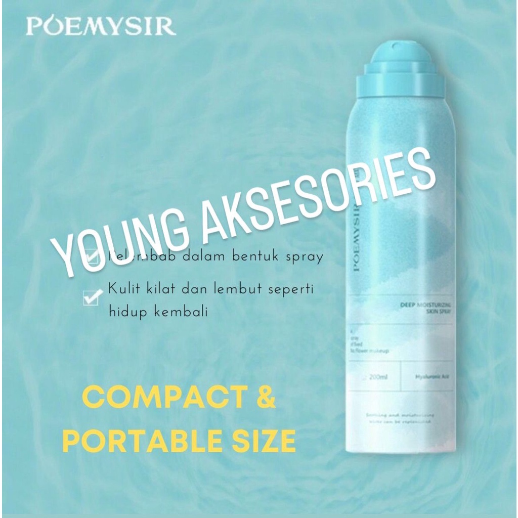 POEMYSIR DEEP HYDRATING SKIN SPRAY/ POEMYSIR PELEMBAB WAJAH