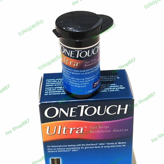 One Touch Ultra Strip Isi 25/Tube Original Alat Test Gula Darah Termurah