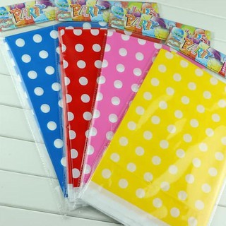 TAPLAK MEJA  PLASTIK  POLKADOT PLASTIC TABLE COVER 