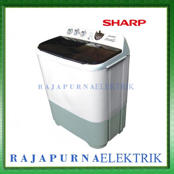 Mesin Cuci Sharp 2 Tabung LOW WATT 8 kg ES-T86CL-HK Garansi Resmi ORI