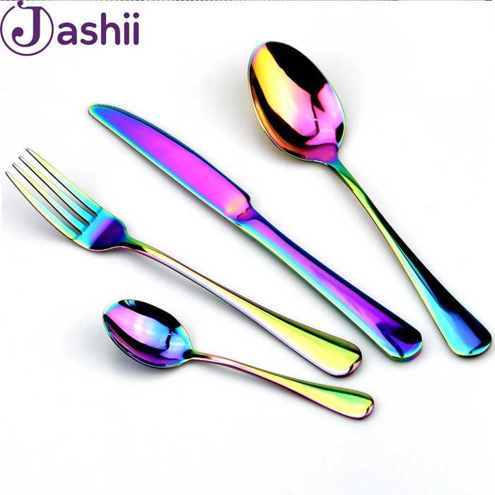 Jual Alat Makan MODERN Cutlery Set Sendok Garpu Pisau Steak Sendok Teh