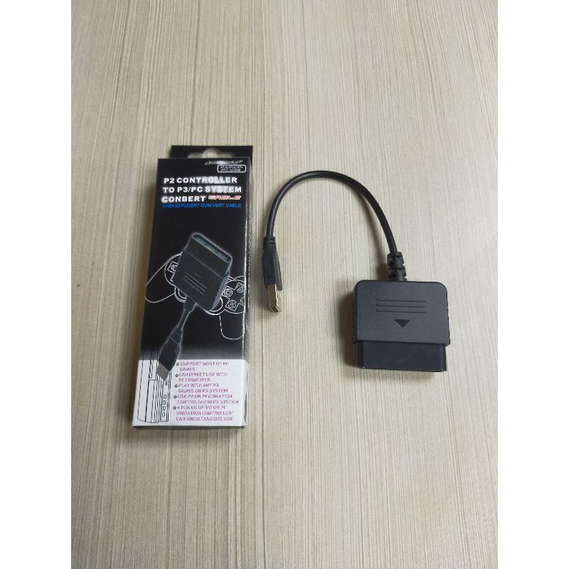 CONVERTER SINGLE HITAM STIK PS2 MESIN PS3 / CONVERTER USB 1 SLOT