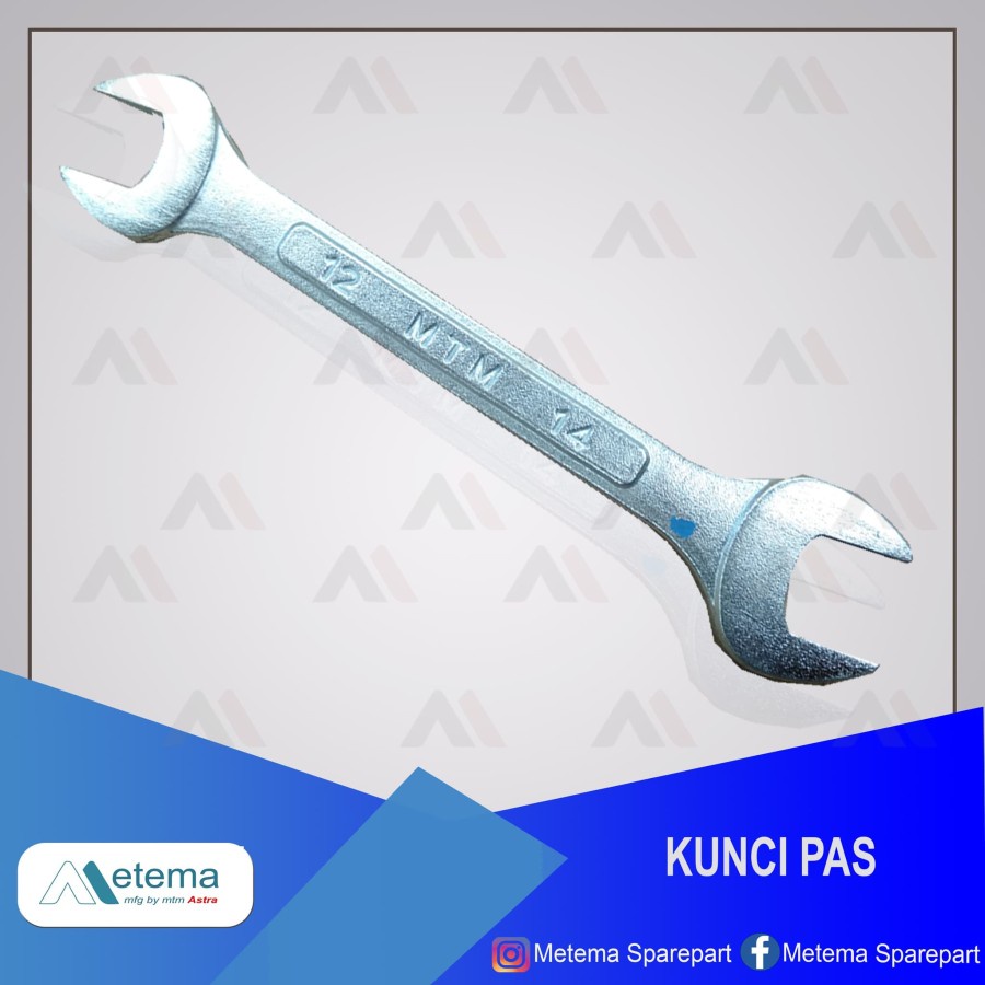 Spanner / Kunci Pas Set (isi 5 pcs) Metema Original.