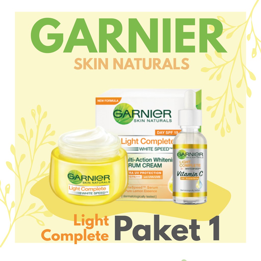 Jual Paket Garnier Light Complete Serum+Day Cream (Kulit Cerah Cepat