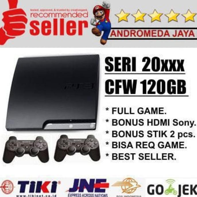 SONY PS3 PS 3 PLAYSTATION 3 slim 120GB CFW Seri 20XX
