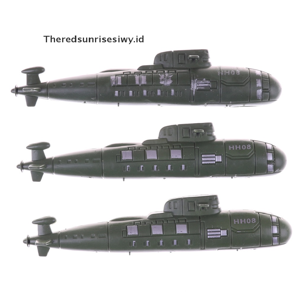 (Theredsunrisesiwy.Id) 2pcs Mainan Model Kapal Selam Militer Perang Dunia Ii