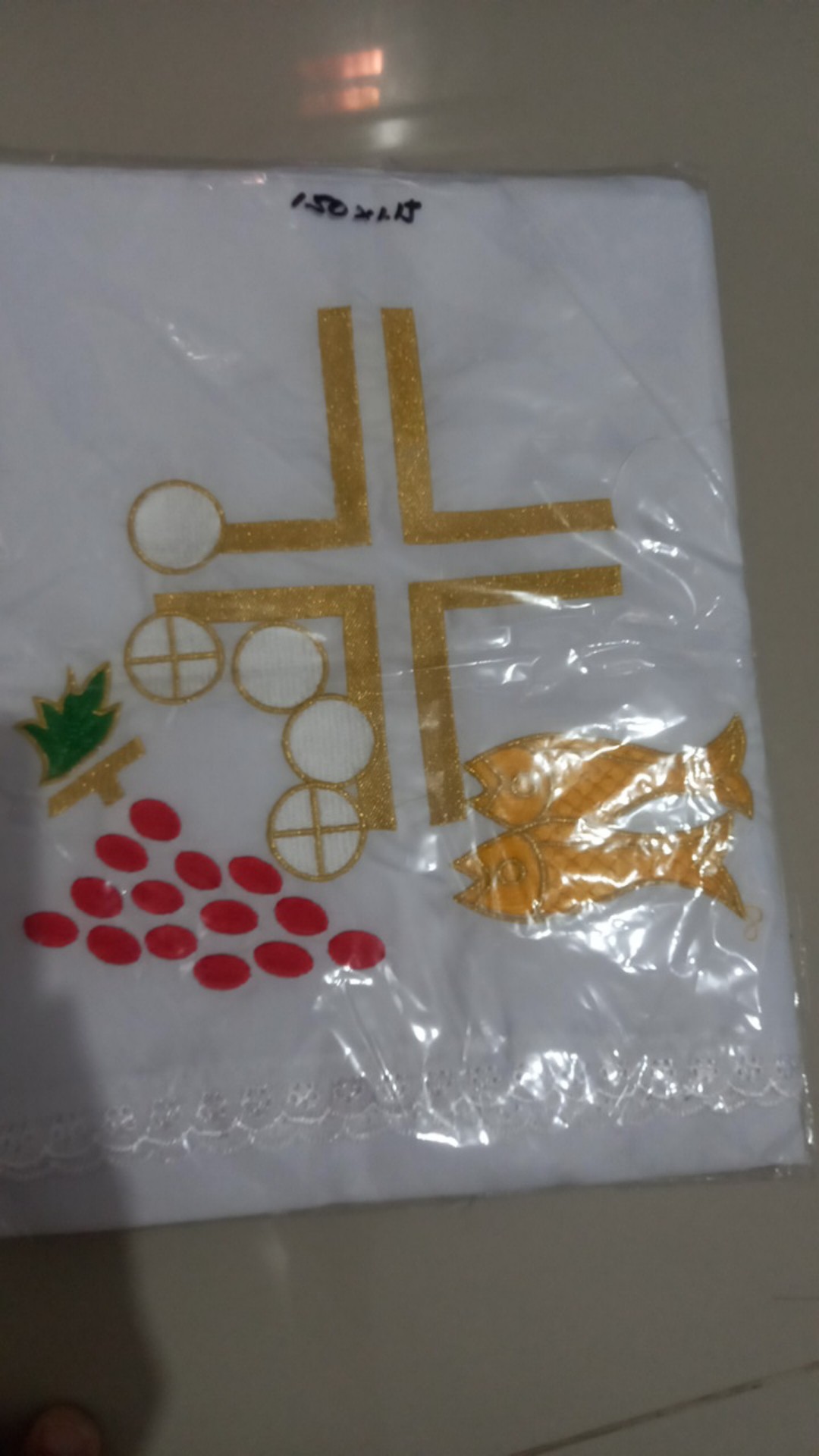 Taplak Meja Altar Warna Putih - Taplak Meja Rohani