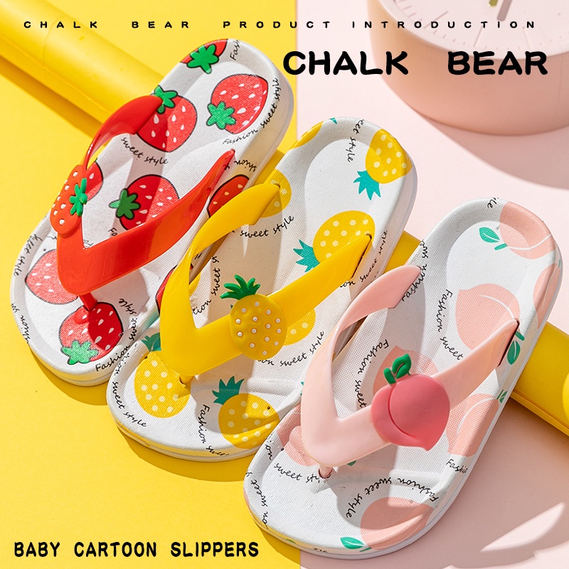 HappyOliver SANDAL JEPIT FRUTYJELY Sandal Japit Anak Perempuan Bahan Karet Model Lucu 0-5 Tahun Import