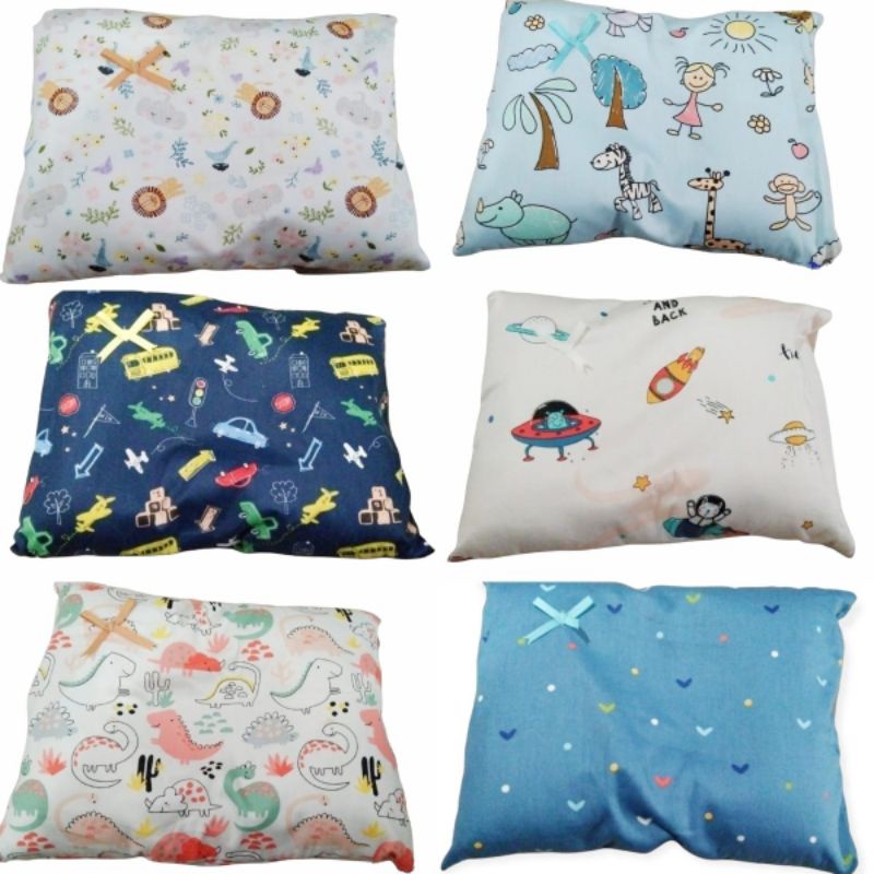 Bantal peang bayi bahan katun jepang lembut (sarung bantal bisa dilepas)