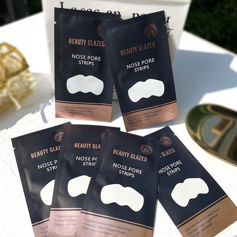 Beauty Glazed Nose Pore Strips Blackhead Remover Patch Pembersih Komedo Masker Pembersih Komedo