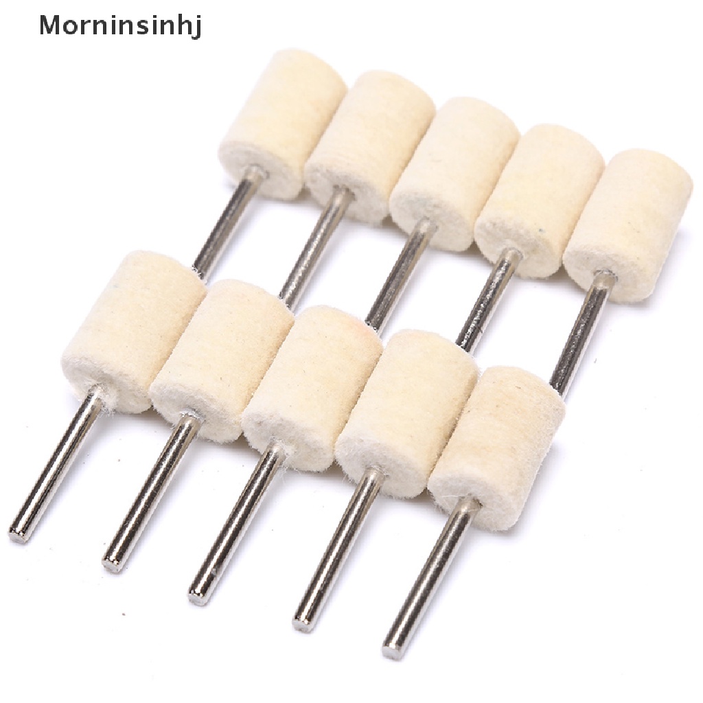 Mornin 10Pcs Mata Gerinda Poles Bahan Wol Felt Untuk Mesin Rotary