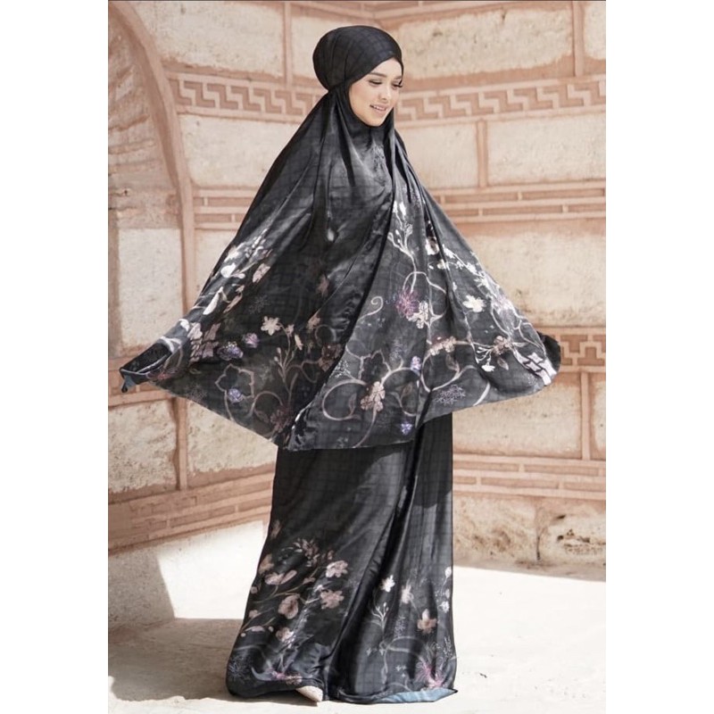 prayer robe buttonscarves sofya in charcoal