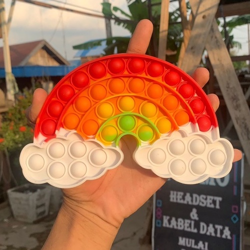 POP IT JUMBO VIRAL RAINBOW WARNA WARNI MAINAN ANAK TIKTOK-PELANGI