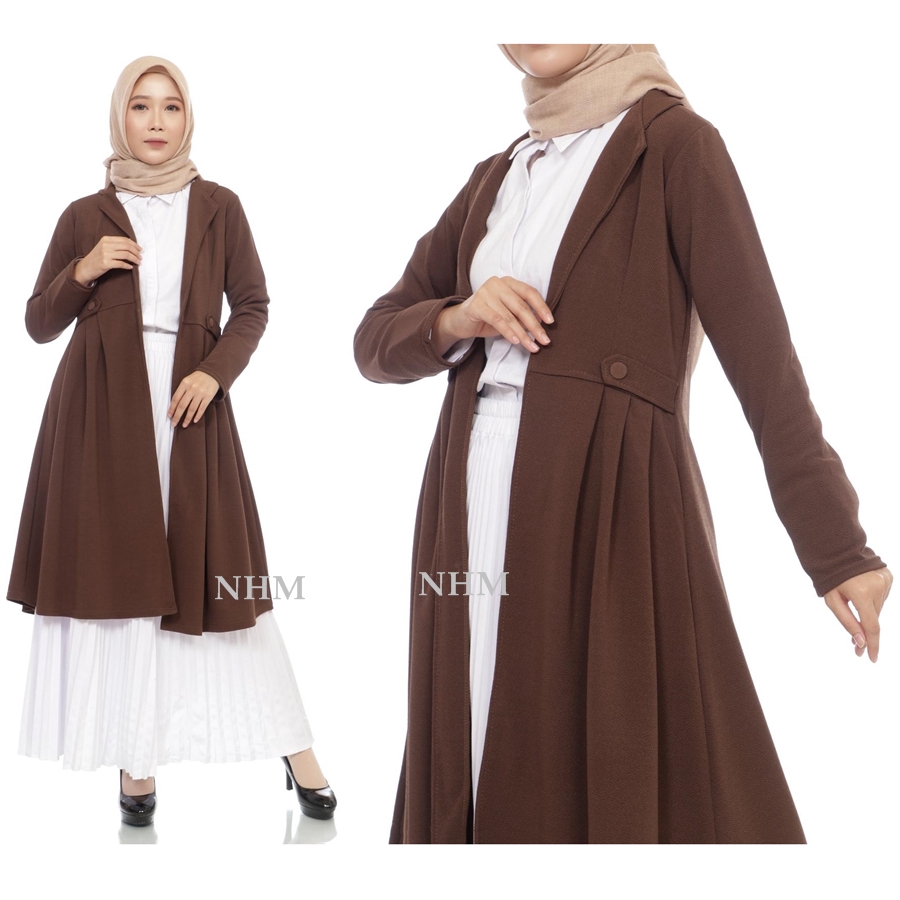 Cardigan Wanita Outer Tunik Muslim Lorenzo Cardigan Murah Cardigan Panjang