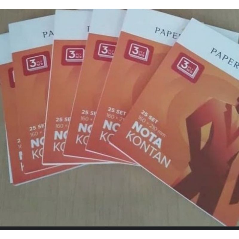 

{1 pcs } nota kontan 3 play/nota bsr 160x210mm/surat jalan 3 play