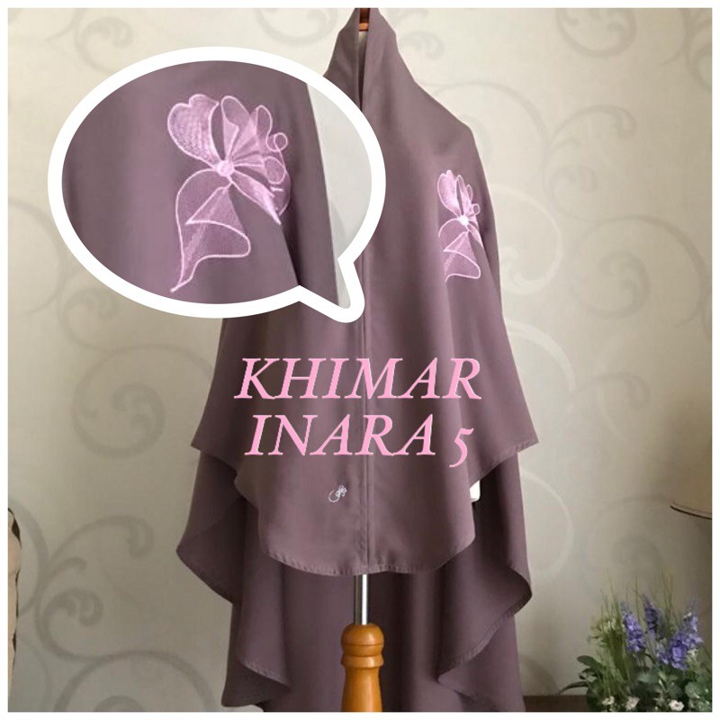 Khimar Inara 5 Bordir Non pad by FAP Hijab