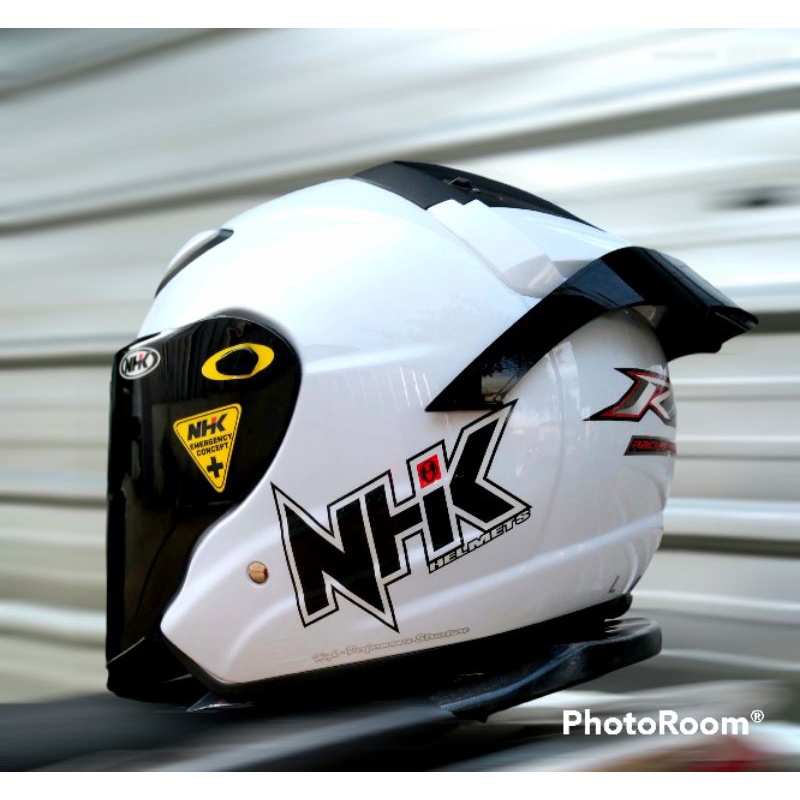HELM NHK R6 PAKET GANTENG VENOM VISOR WITH SPOILER +STIKER-6