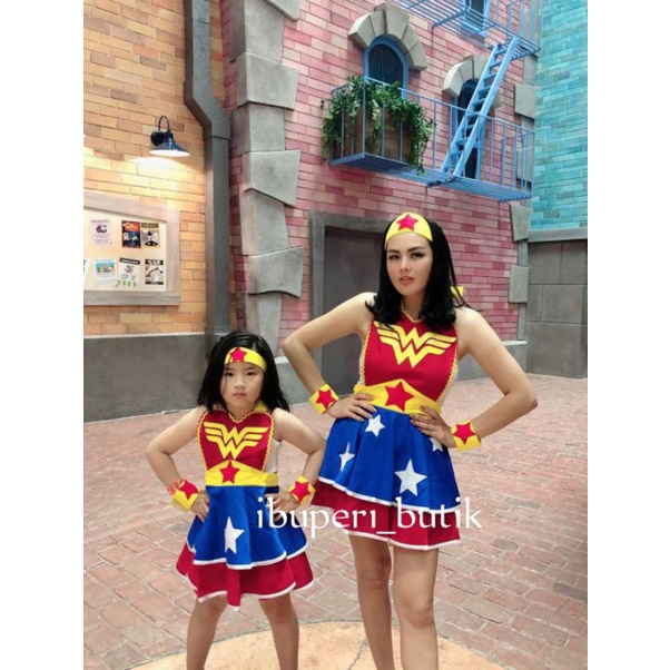 Special Edition Apron Kostum Wonder Woman Dewasa dan Anak