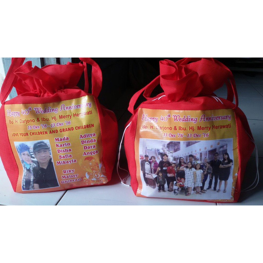 TAS SPUNBOND SERUT V20 Goodie bag ulang tahun anak wedding pernikahan goody harga murah meriah-7