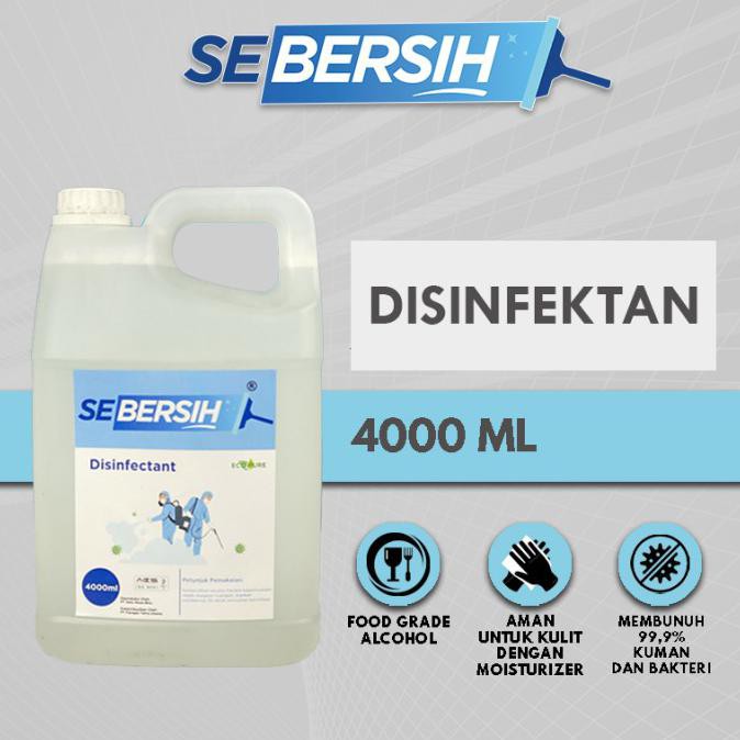 Update Disinfectant Antiseptik Cairan Disinfektan SEBERSIH 4L - All