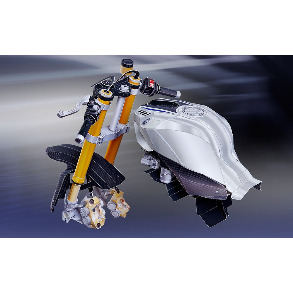 DIY Miniatur Papercraft Motor Yamaha YZF-R1M