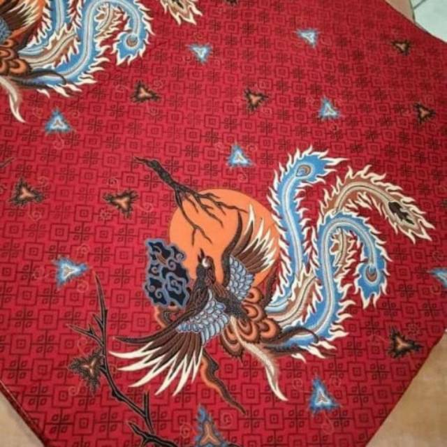 Kain Batik solo motif merak mabur terang bulan