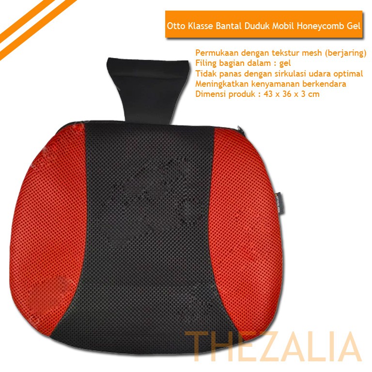 Otto Klasse Bantal Duduk Mobil Honeycomb Gel / krissbow bantal duduk hitam merah