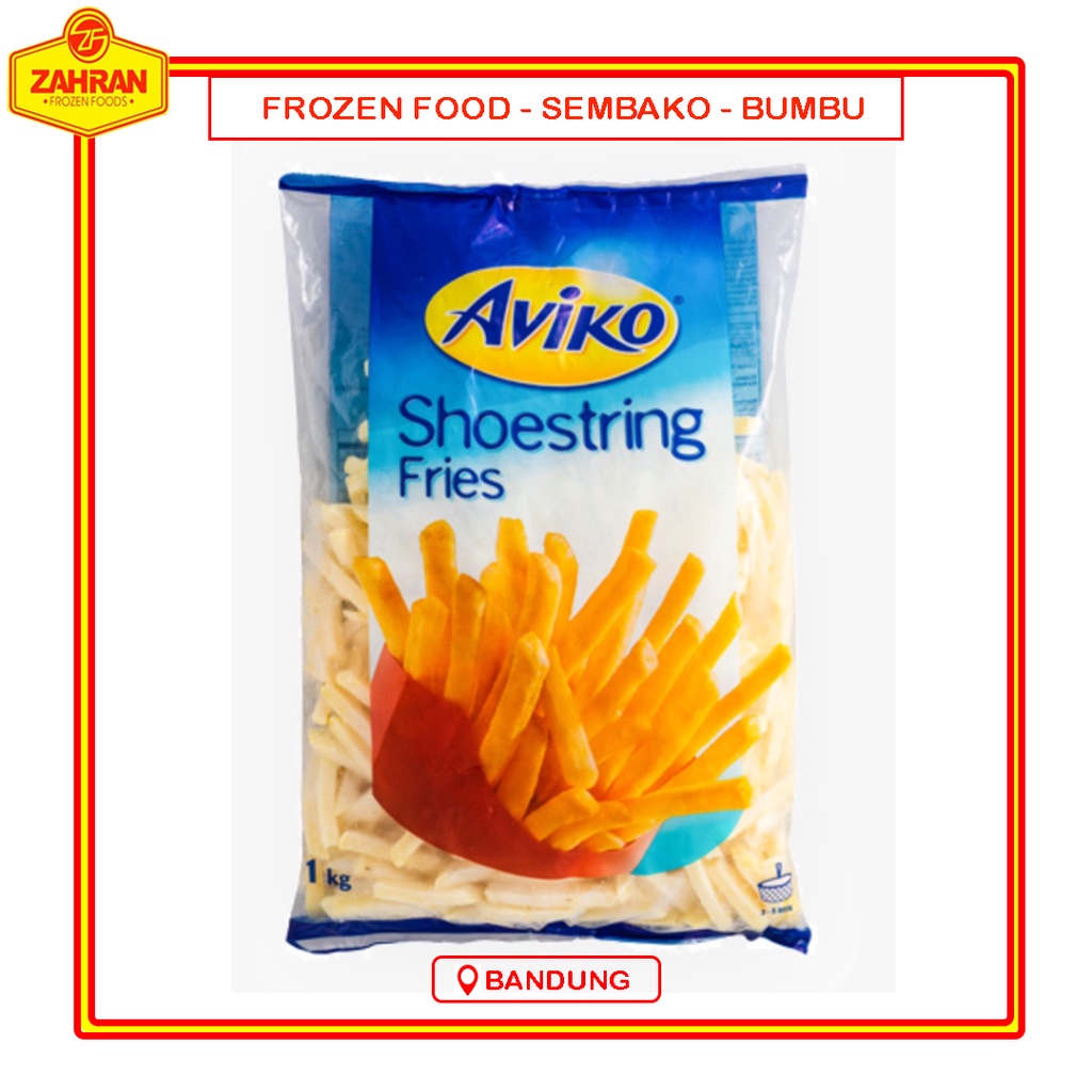 

Aviko Shoestring Cut Premium 1000gr Kentang Beku Premium/French Fries