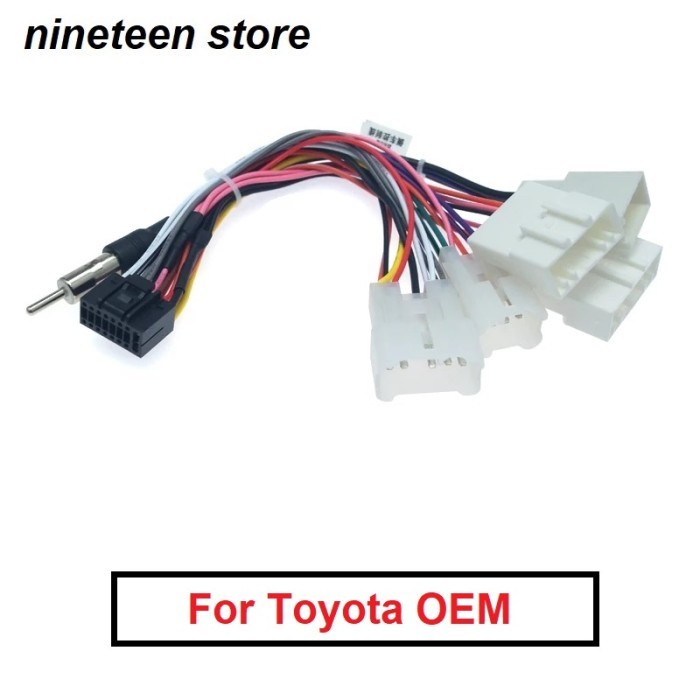 Kabel Soket PNP Headunit Android Toyota Raize Fortuner Innova reborn Hilux Nav1 Sienta
