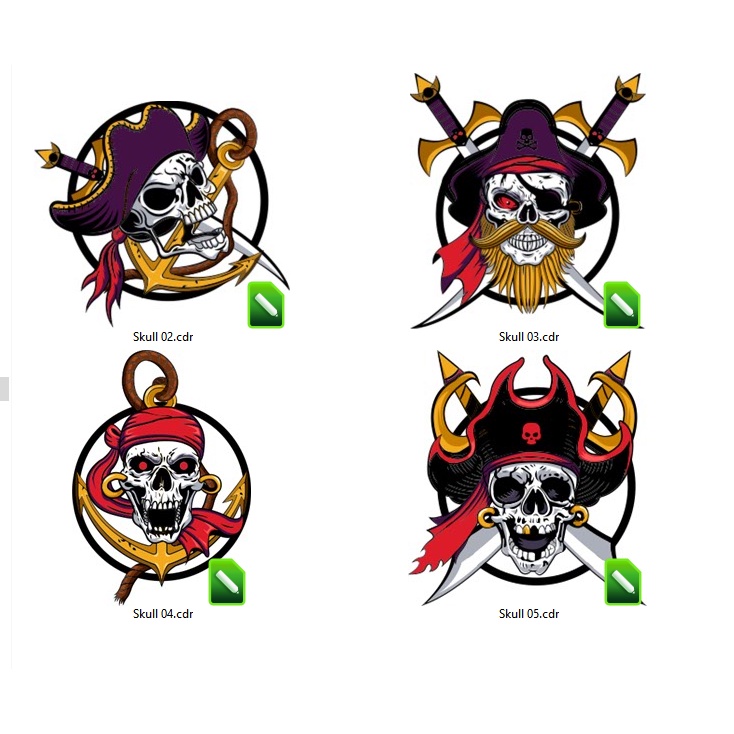 Pirate Vector Set For CorelDraw