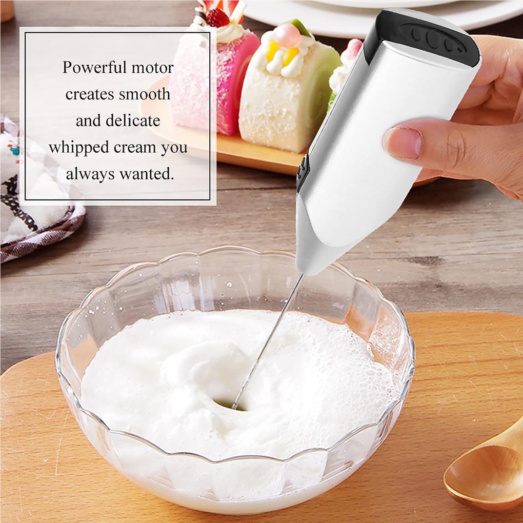 Blender Susu Perlengkapan Dapur Digenggam Tangan Sederhana Operasi Blending Device Baterai-Operasi Permukaan Halus Egg Frother