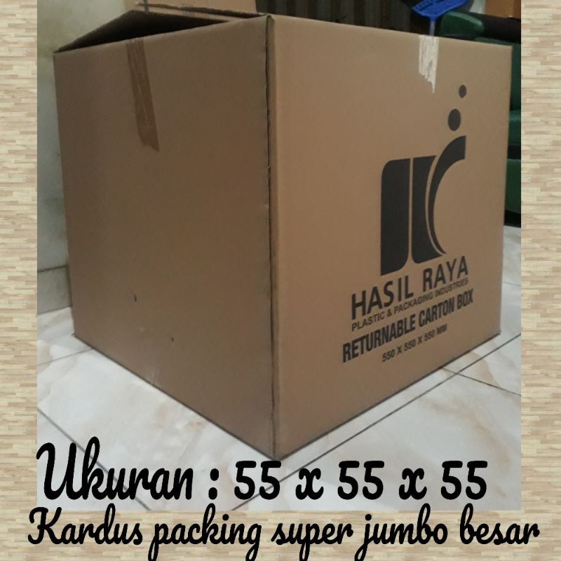 

kardus/kardus packing/kardus bekas kondisi masih seperti baru 98%/super jumbo besar