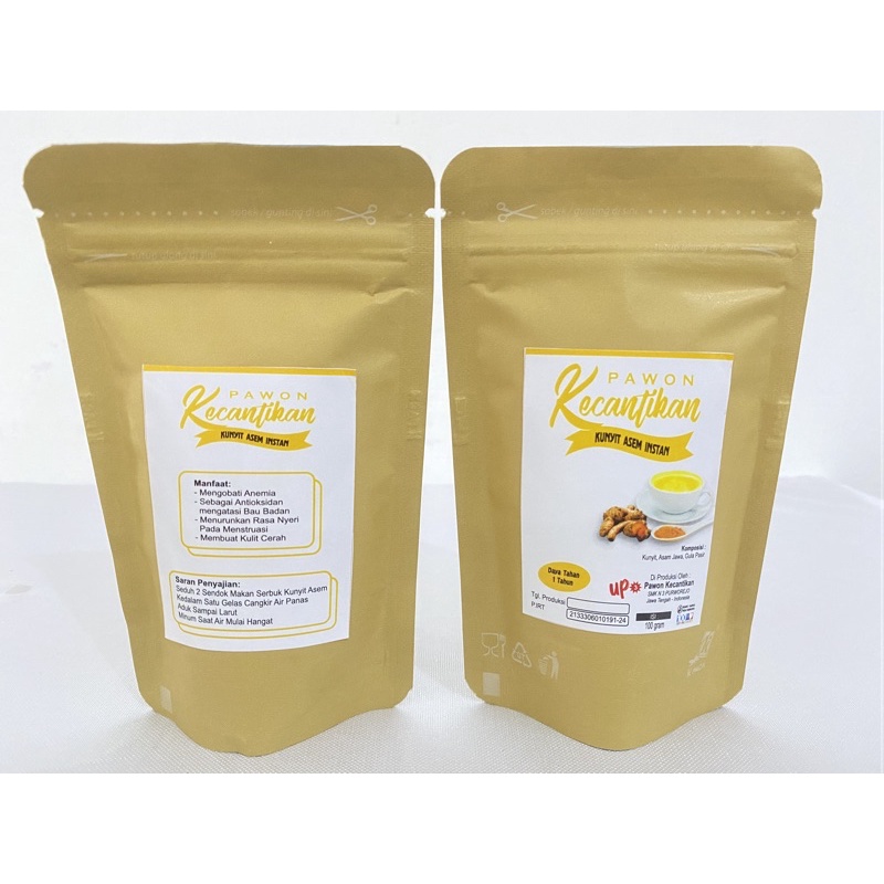 

Pawon Kecantikan kunyit asem instan 100 gram minuman herbal khas purworejo