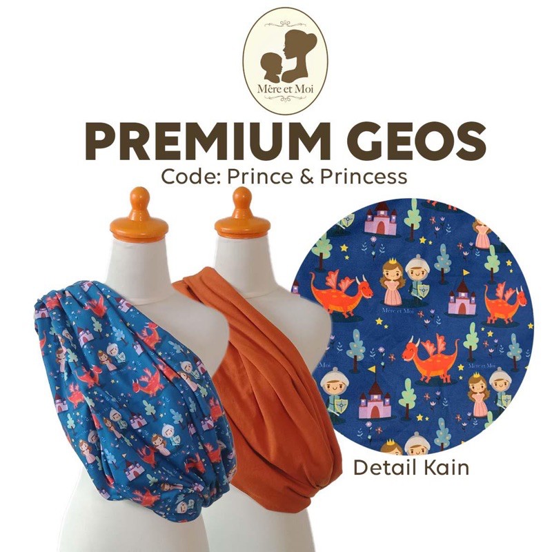 Mereetmoi Simple Sling / Geos /Gendongan Kaos bayi FREE HEAD WRAP