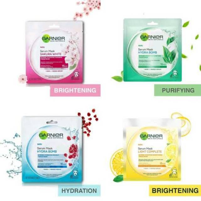 GARNIER SERUM MASK SHEET LIGHT COMPLETE Bright Up