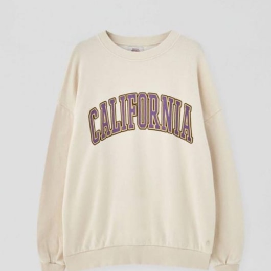 SWEATER OVERSIZE WANITA CALIFORNIA SWEATER CREWNECK WANITA PRIA SWITER