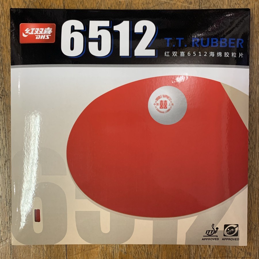 KARET BAT / BET / BAD PINGPONG TENIS MEJA DHS 6512 ORIGINAL 100%