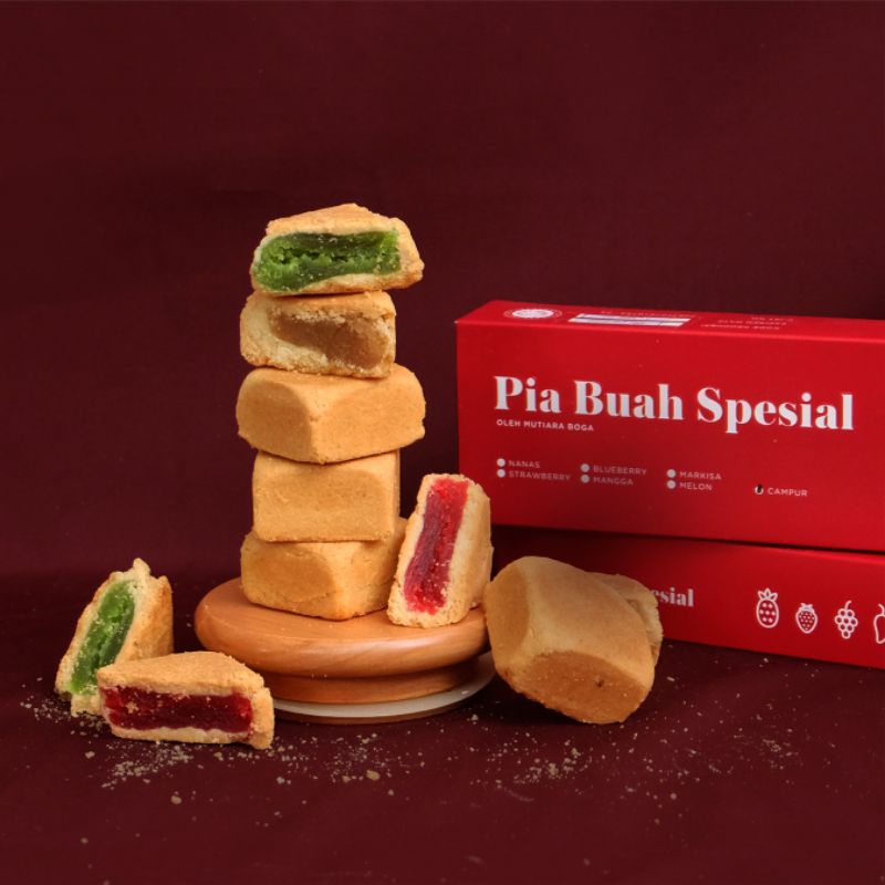 

Snack Pia buah spesial berbagai varian / Pia selai buah asli kualitas ekspor