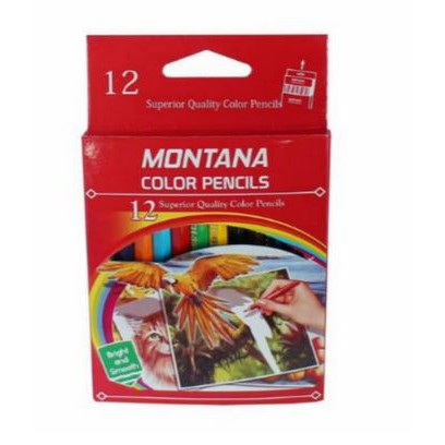 

Kelir Kayu set pensil warna 12 pendek Montana