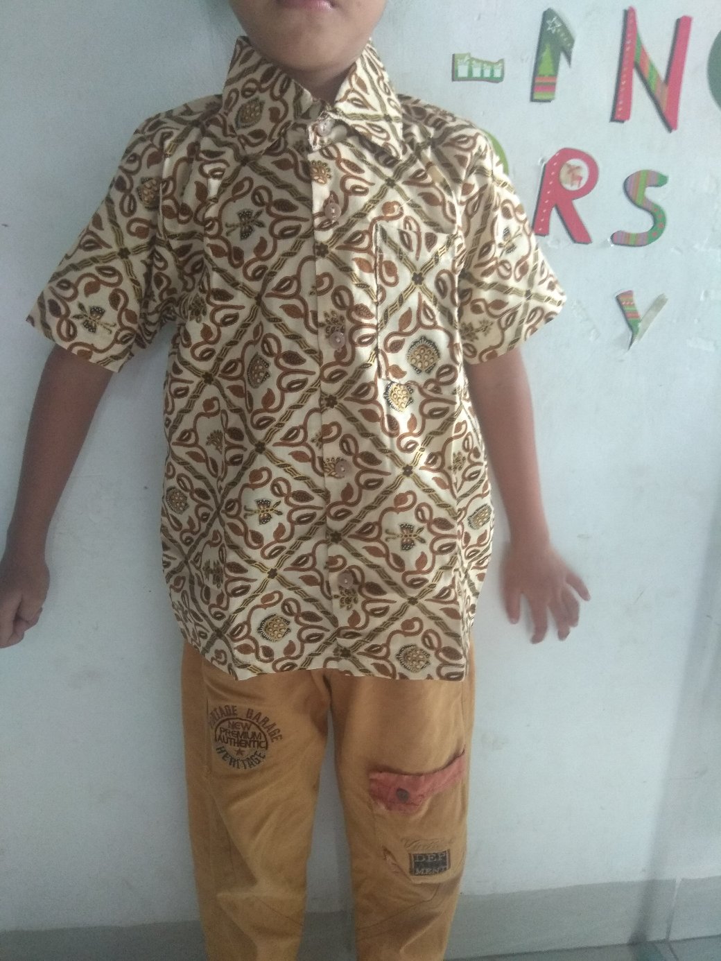 Baju Batik Anak Laki Katun Bagus Cowok Usia 0-14 Tahun Kode Bk-8