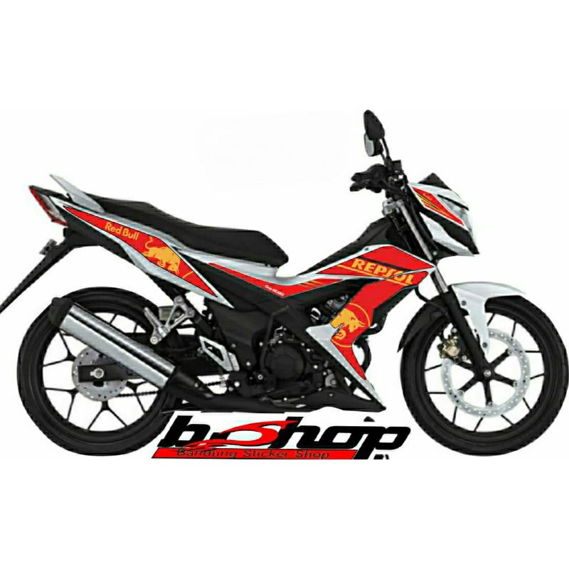Striping motor sonic 150 full body Stiker variasi untuk motor sonic 150