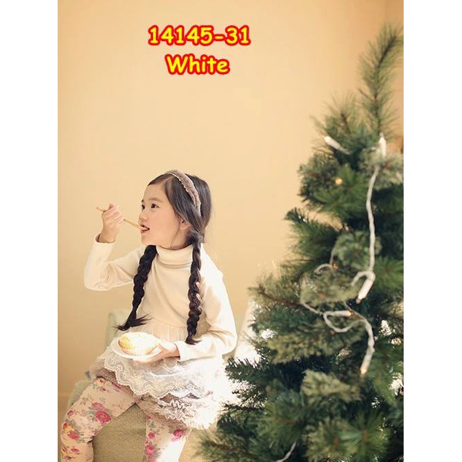 14145-31 WHITE / BAJU FASHION GIRL ANAK