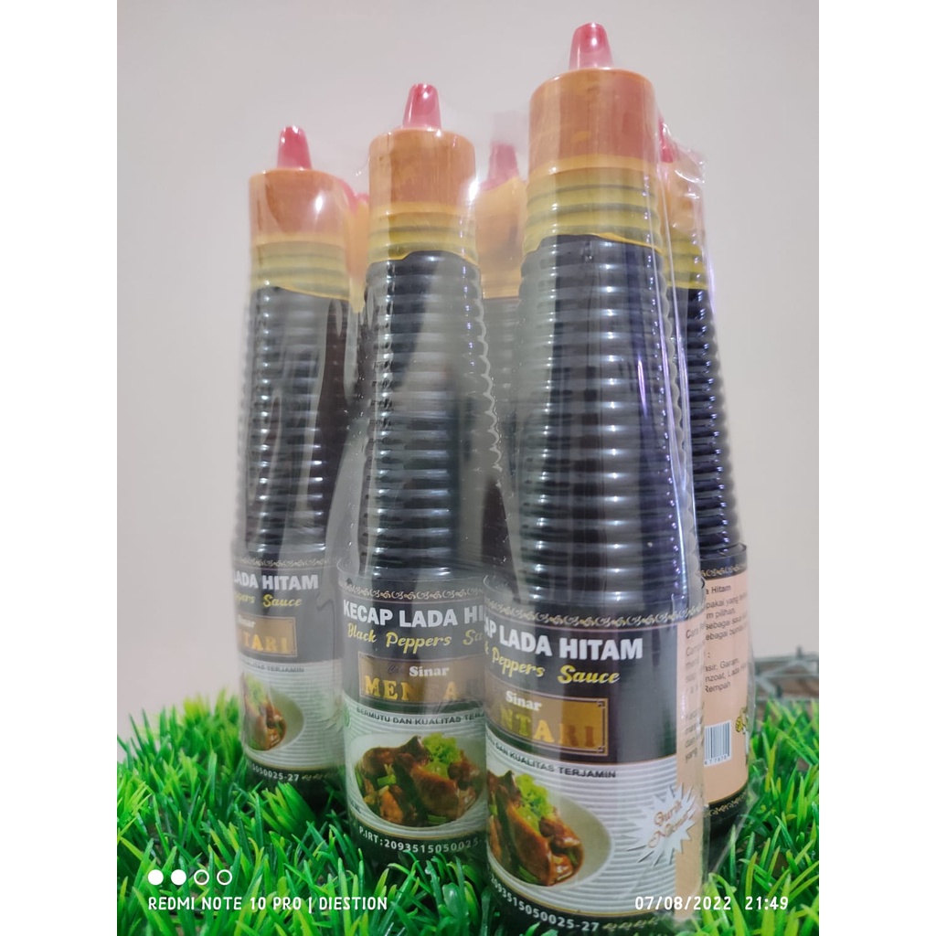 Paket Hemat Kecap Lada Hitam Cap Sinar Mentari Isi 6 Botol 150mL [Halal]